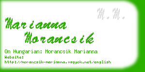 marianna morancsik business card